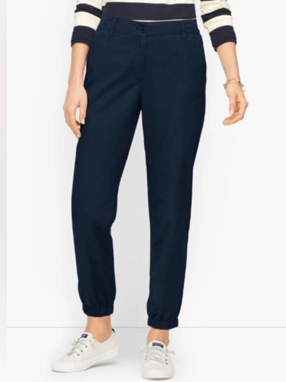 TALBOTS Women’s Size‎ XL Navy Blue Casual Relaxed Fit Jogger Pants